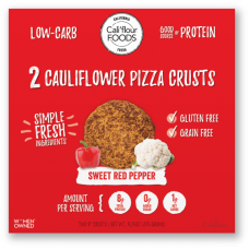 Cali'flour Foods Cauliflower Pizza Crust - Sweet Red Pepper, 2 Crusts